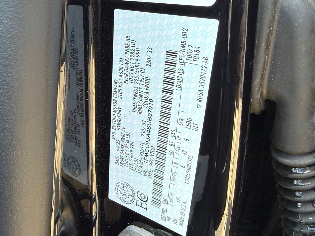 2025 Ford Escape Platinum