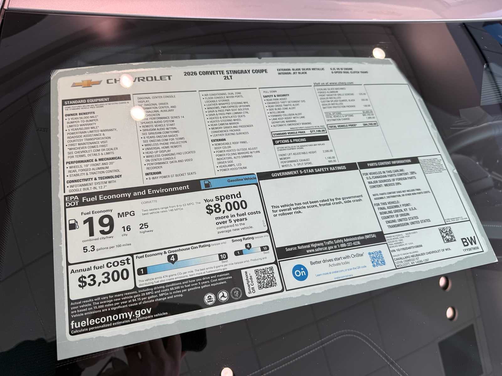 2026 Chevrolet Corvette Stingray 2LT