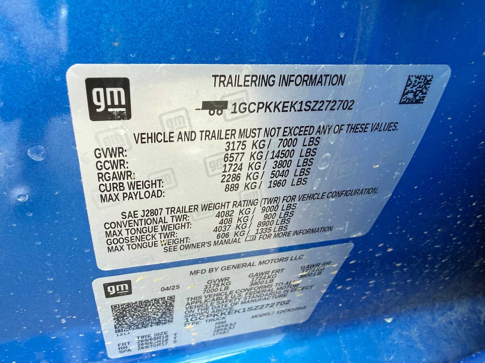 2025 Chevrolet Silverado 1500 LT (2FL)