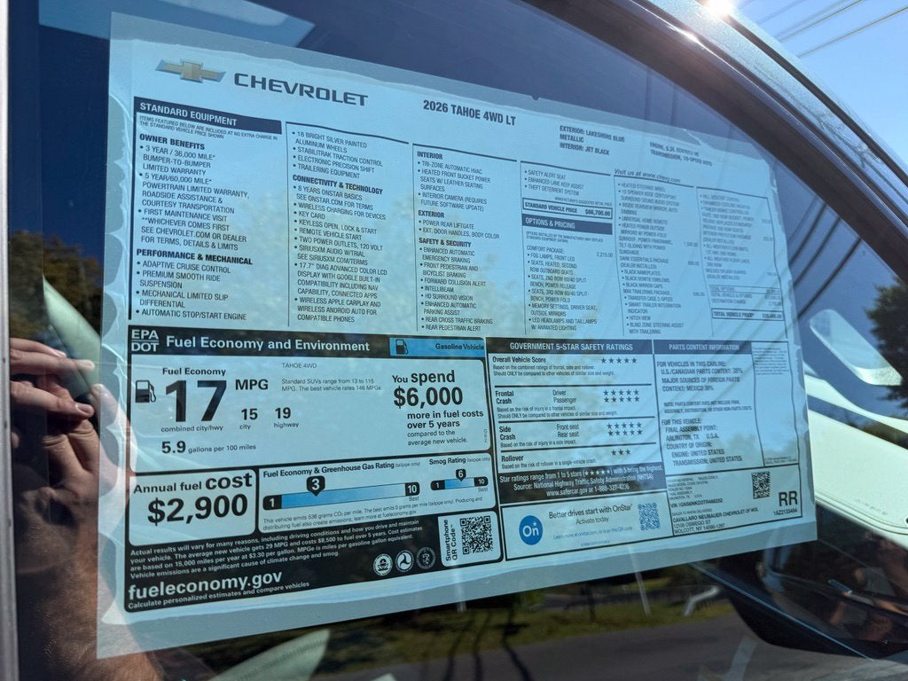 2026 Chevrolet Tahoe LT