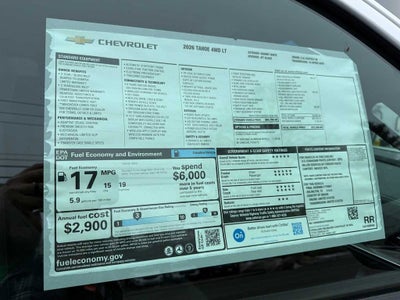 2026 Chevrolet Tahoe LT