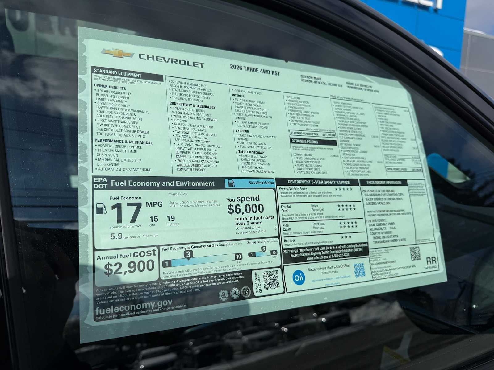2026 Chevrolet Tahoe RST