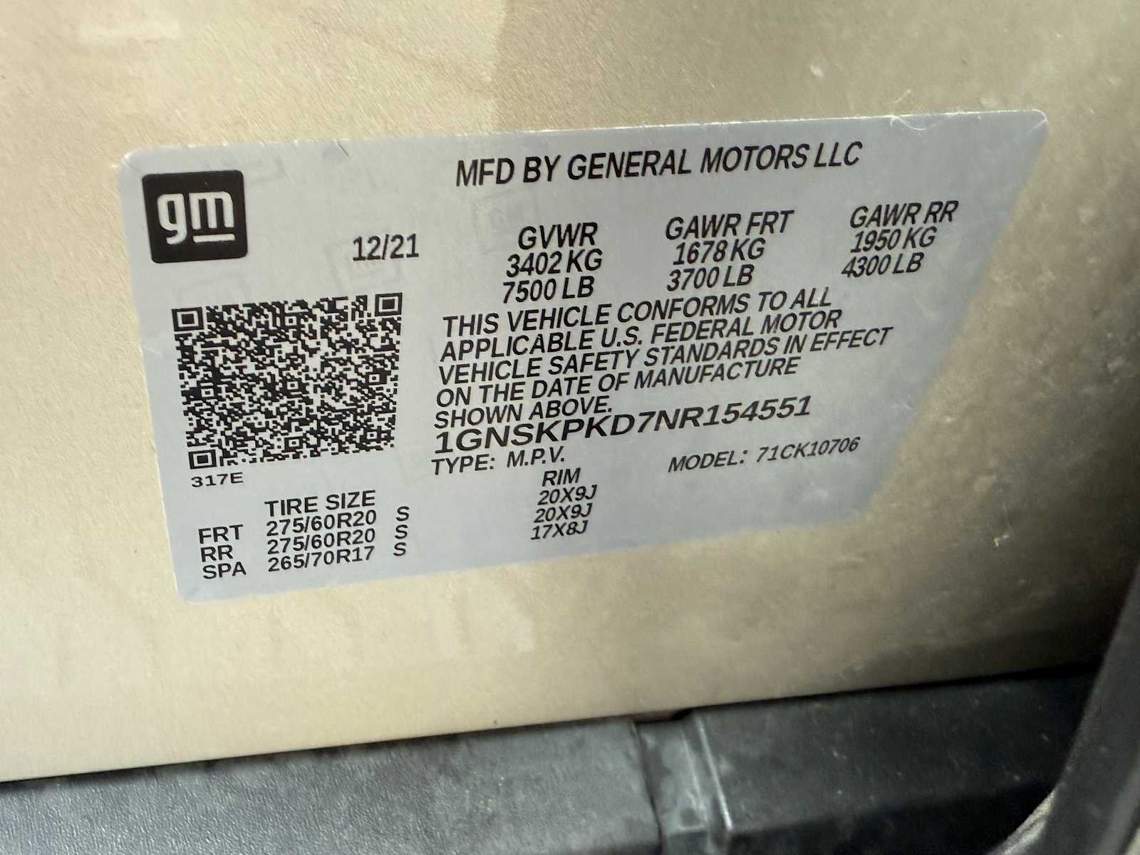 2022 Chevrolet Tahoe Z71