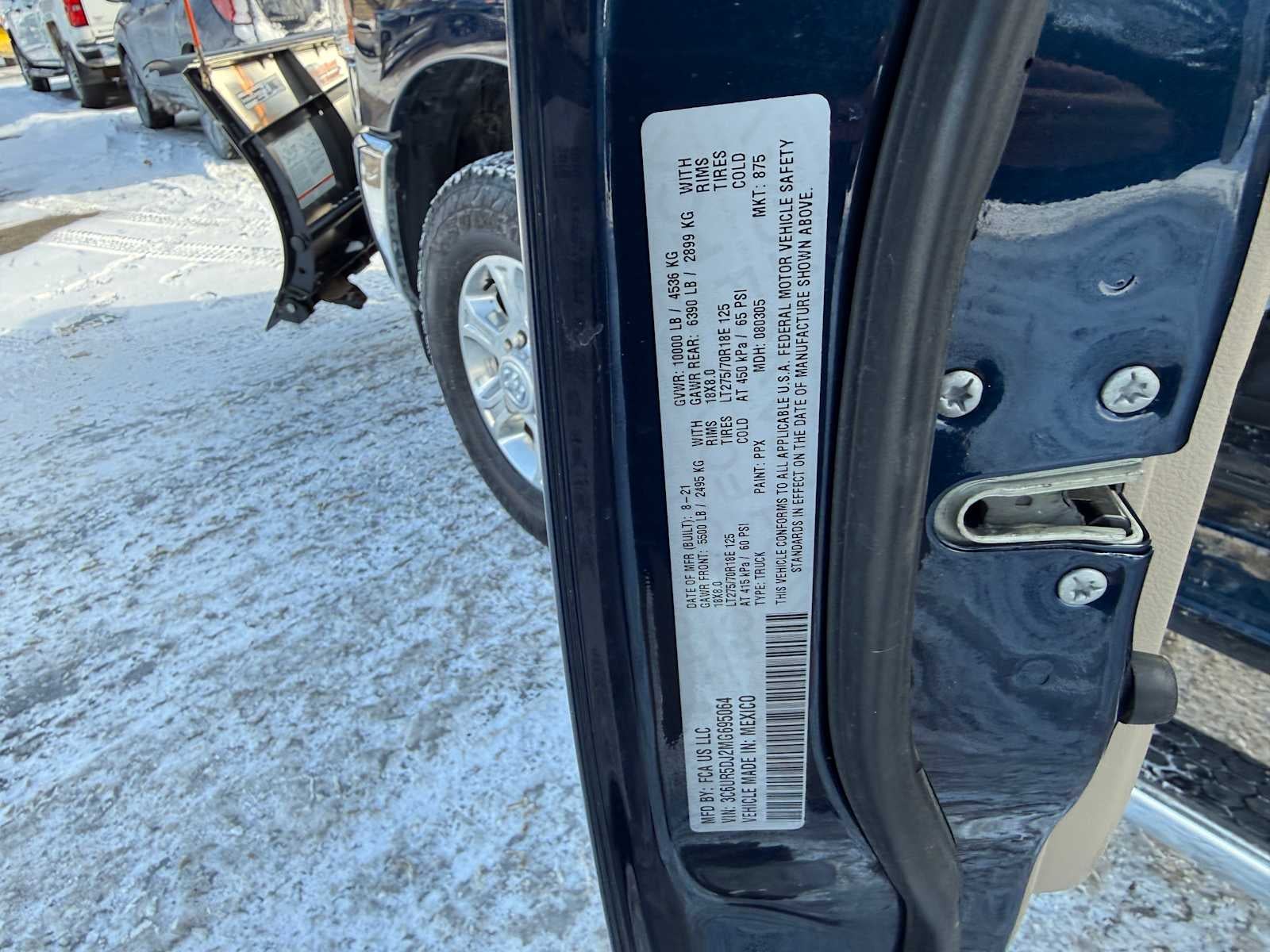 2021 RAM 2500 Big Horn Crew Cab 4x4 6'4" Box