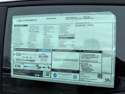 2027 Chevrolet Bolt RS