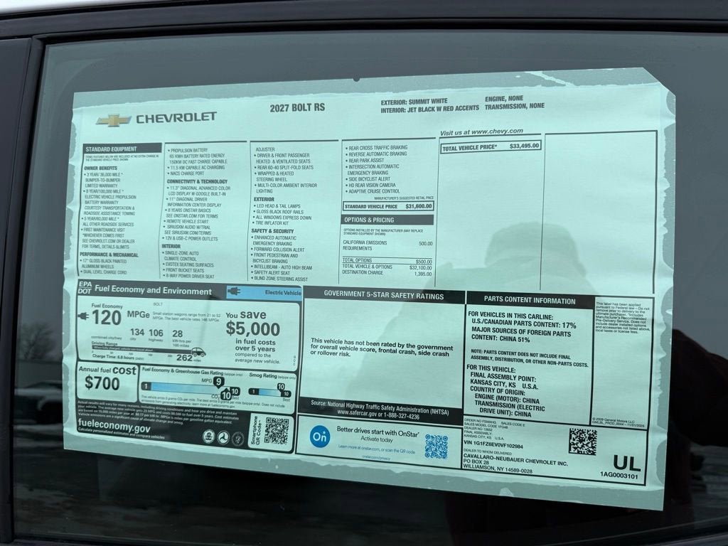 2027 Chevrolet Bolt RS