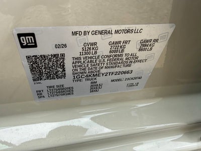 2026 Chevrolet Silverado 2500 HD Custom