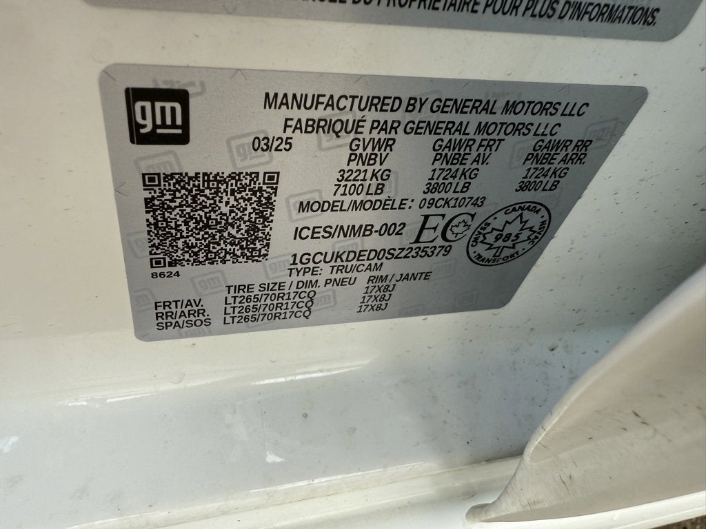 2025 Chevrolet Silverado 1500 LT