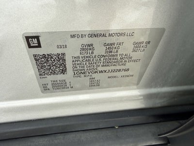 2018 Chevrolet Traverse LT Cloth