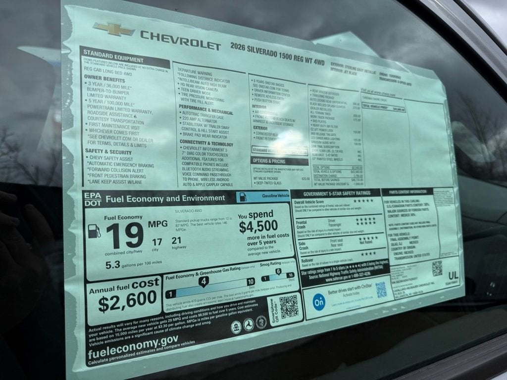 2026 Chevrolet Silverado 1500 WT