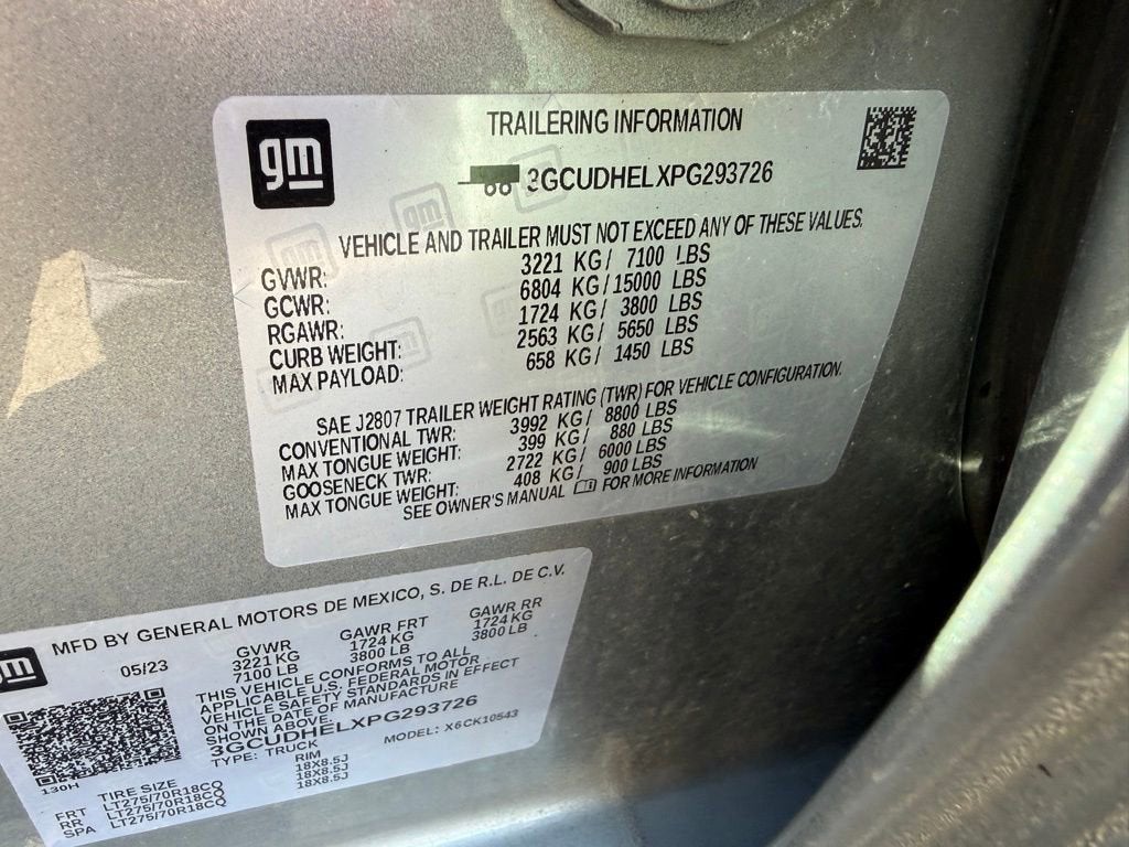 2023 Chevrolet Silverado 1500 ZR2