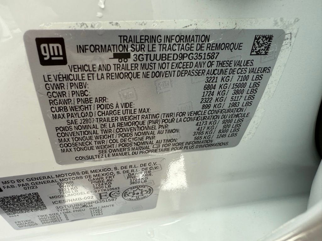 2023 GMC Sierra 1500 SLE