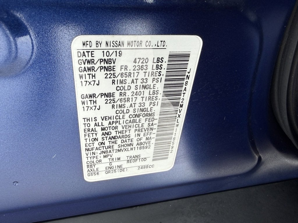 2020 Nissan Rogue SV Intelligent AWD